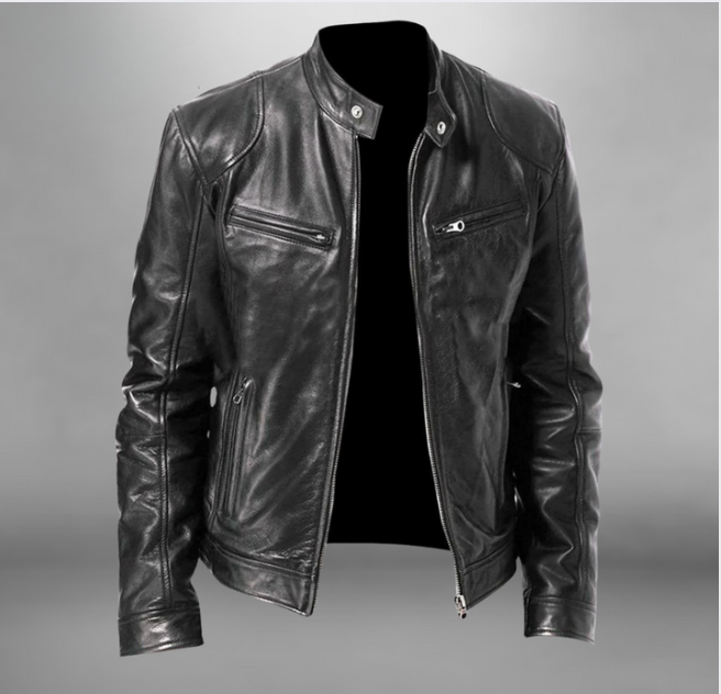 Novari  | Veste en cuir Trenton pour hommes