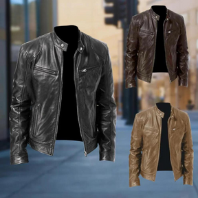 Novari  | Veste en cuir Trenton pour hommes